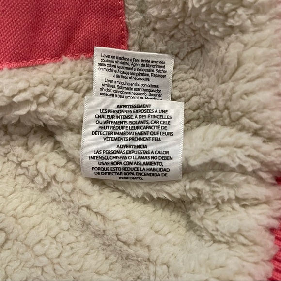 Carhartt Youth M 10-12 Coat Duck Canvas Girls Sherpa Lined Hooded Jacket Pink - Picture 9 of 13